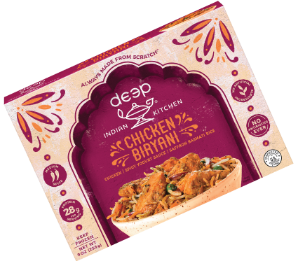 Chicken Biryani Package Shot