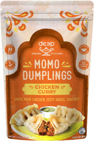 Chicken Curry Momo Dumplings