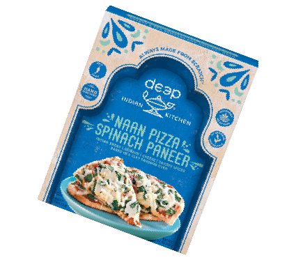 Naan Pizza Spinach Paneer